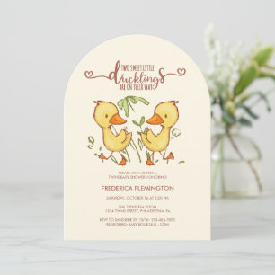 Duckning Twillingars Baby Shower-inbjudan Inbjudningar