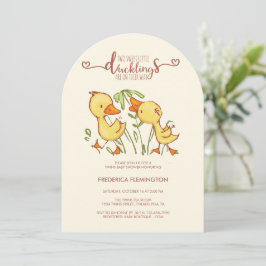 Duckning Twillingars Baby Shower-inbjudan Inbjudningar