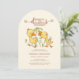 Duckning Twillingars Baby Shower-inbjudan Inbjudningar