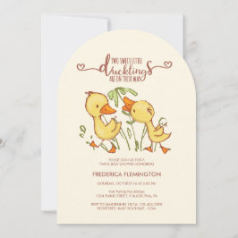 Duckning Twillingars Baby Shower-inbjudan Inbjudningar