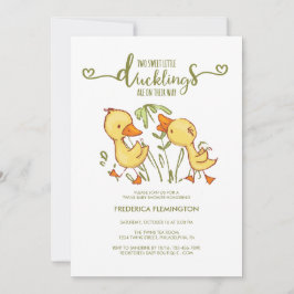 Duckning Twillingars Baby Shower-inbjudan Inbjudningar