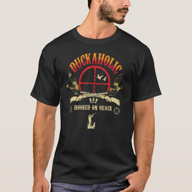 Duckohooking på Quack Anka Hunting T Shirt (Framsida)