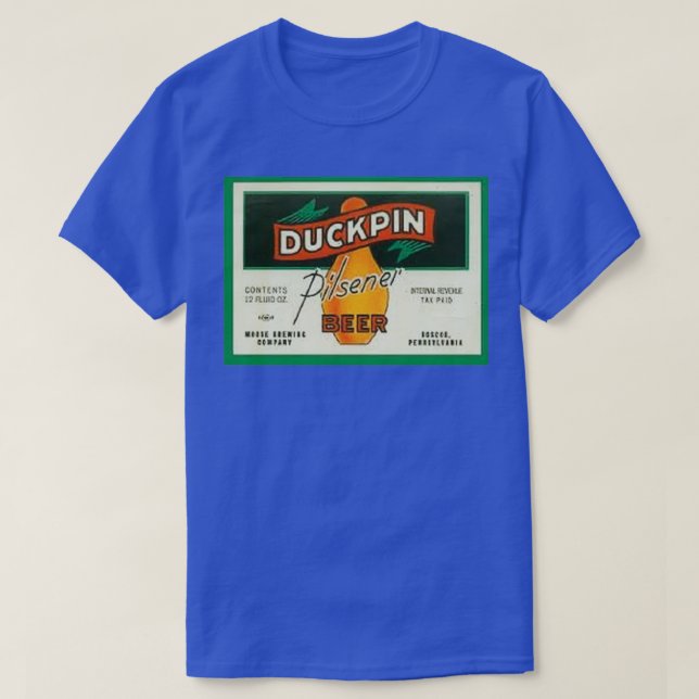 Duckpin Pilsner Beer T Shirt (Design framsida)