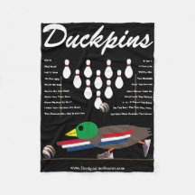 DUCKPINS Fleece Blanket med OneLiners