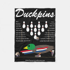 DUCKPINS Fleece Blanket med OneLiners