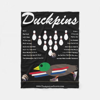 DUCKPINS Fleece Blanket med OneLiners