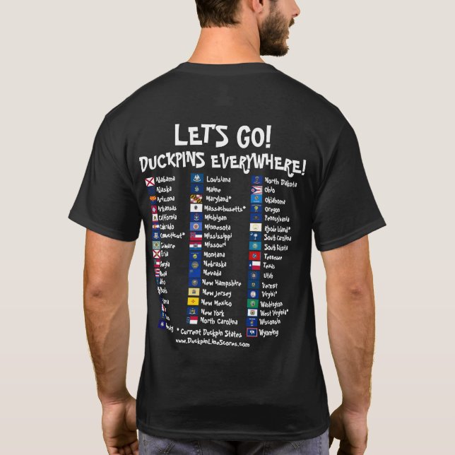 Duckpins överallt - LÅT OSS GO! T Shirt (Baksida)
