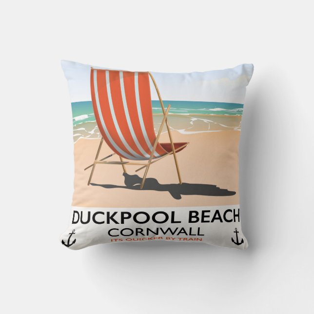 Duckpool Beach Cornwall-reseaffisch Kudde (Framsida)