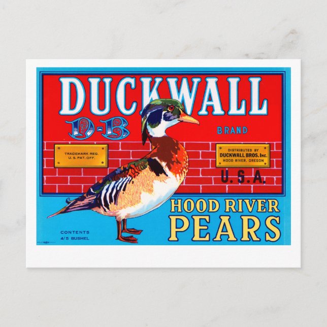 Duckwall Huva River Pears Vykort (Framsida)