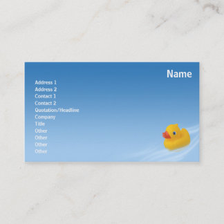 Ducky - affär visitkort