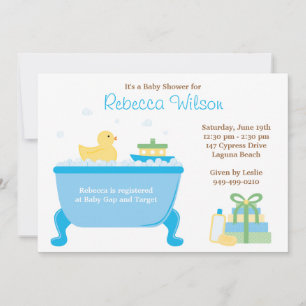 Ducky Baby Shower-inbjudan Inbjudningar