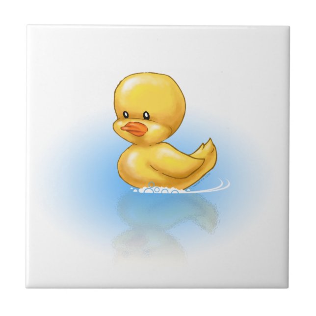 Ducky belägga med tegel kakelplatta (Framsidan)