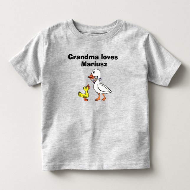 Ducky blir plockad med Goose Baby-kostymen T Shirt (Framsida)
