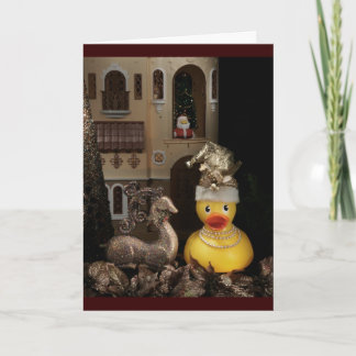 Ducky Claus Helgkort