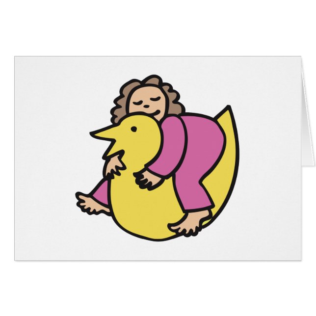 Ducky Dreams Hälsningskort (Framsidan Horizontal)