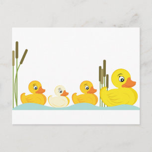 Ducky Family Vykort
