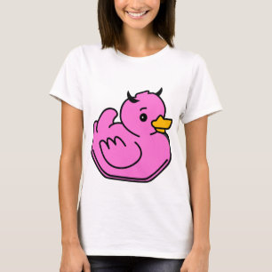 Ducky flickaktigtdjävulen t-shirt