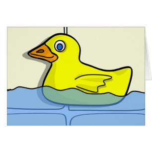 Ducky gummi hälsningskort