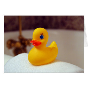 Ducky gummi hälsningskort