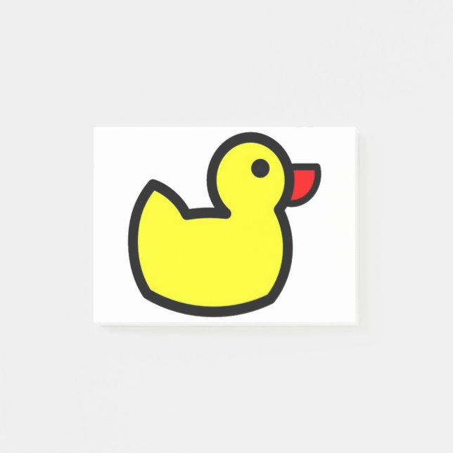 Ducky gummi post-it block (Framsida)