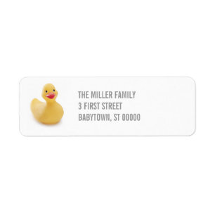 Ducky hötorgskonstreturadressetikett returadress etikett