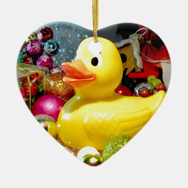 Ducky jul I Julgransprydnad Keramik (Framsidan)