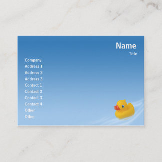 Ducky - knubbig visitkort