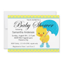 Ducky med Parbrella Baby Shower