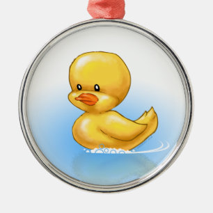 Ducky prydnad julgransprydnad metall