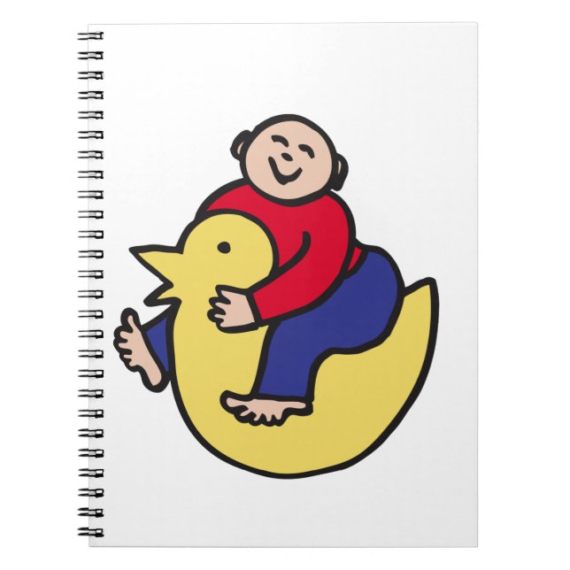 Ducky Rider Anteckningsbok (Framsidan)