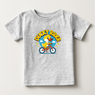 Ducky Rider Cute Tecknad Cycle T-Shirt