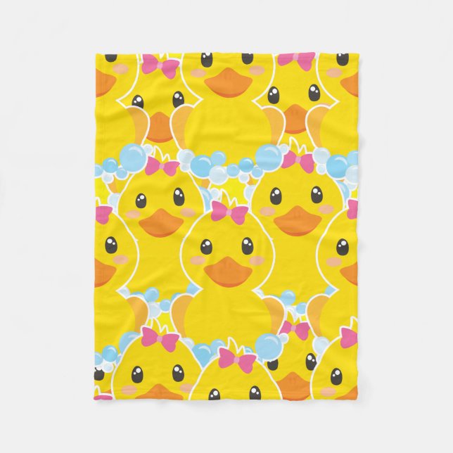 Ducky ROSA BOW Fleece Blanket (Framsidan)
