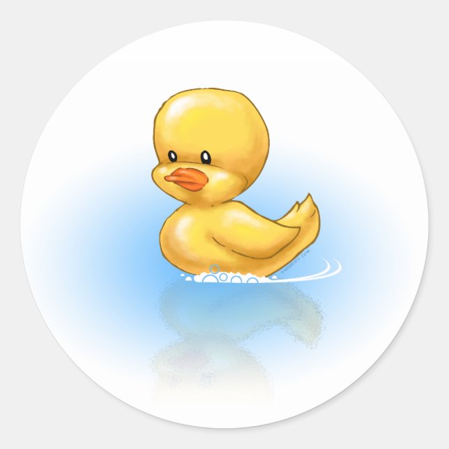 Ducky Runt Klistermärke (Framsida)