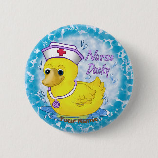 Ducky söt sjuksköterska knapp