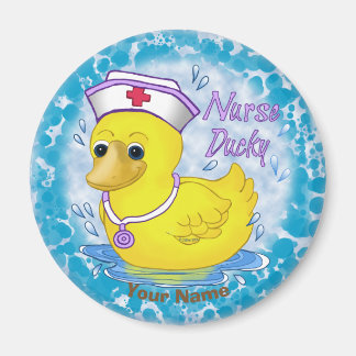 Ducky söt sjuksköterska magnet