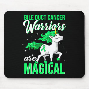 Duct Cancer Medvetenhet Warrior Roligt Enhörning Musmatta