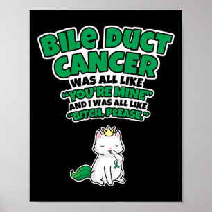 Duct Cancer-överlevare - Medvetenhet om gallgångsc Poster