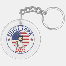 Duct Tape Dad - Acrylic Keychain