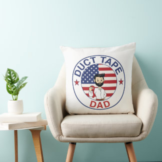 Duct Tape Dad - Throw Pillow (Square) Kudde
