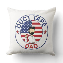 Duct Tape Dad - Throw Pillow (Square)