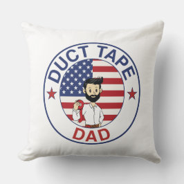 Duct Tape Dad - Throw Pillow (Square) Kudde