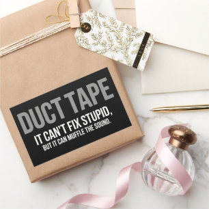 Duct Tape Dämpa Ljuset Vuxen Humor Sarcastic Rektangulärt Klistermärke
