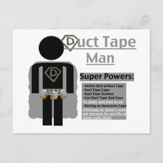 Duct Tape Man Vykort