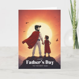 Duct Tape Pappa - Fars dag-kort (Superhjälte) Kort