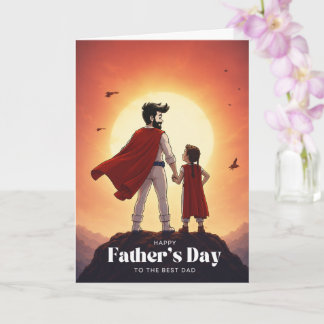 Duct Tape Pappa - Fars dag-kort (Superhjälte) Kort