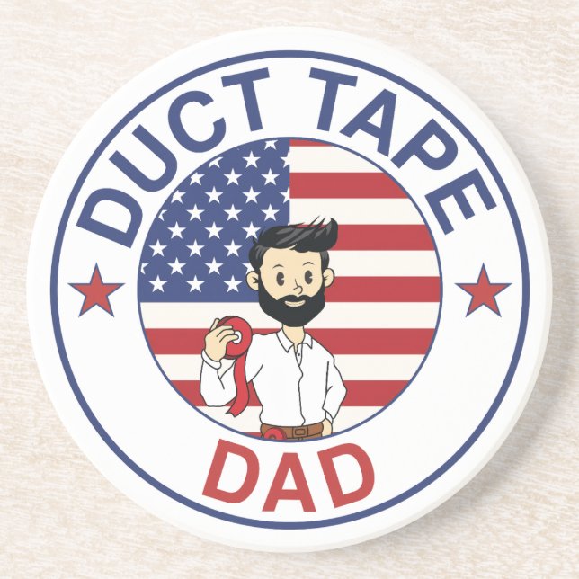 Duct Tape Pappa - Ölkanna Underlägg (Framsidan)