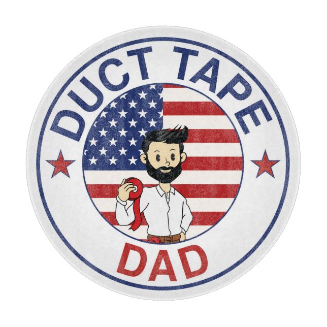 Duct Tape Pappa - Skärbräda (Framsidan)