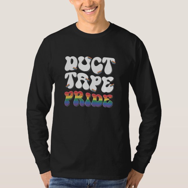 Duct Tape Pride - Grundläggande långärmad t-shirt (Framsida)