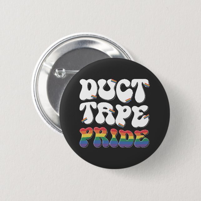 Duct Tape Pride - Knappar (Framsida & baksida)