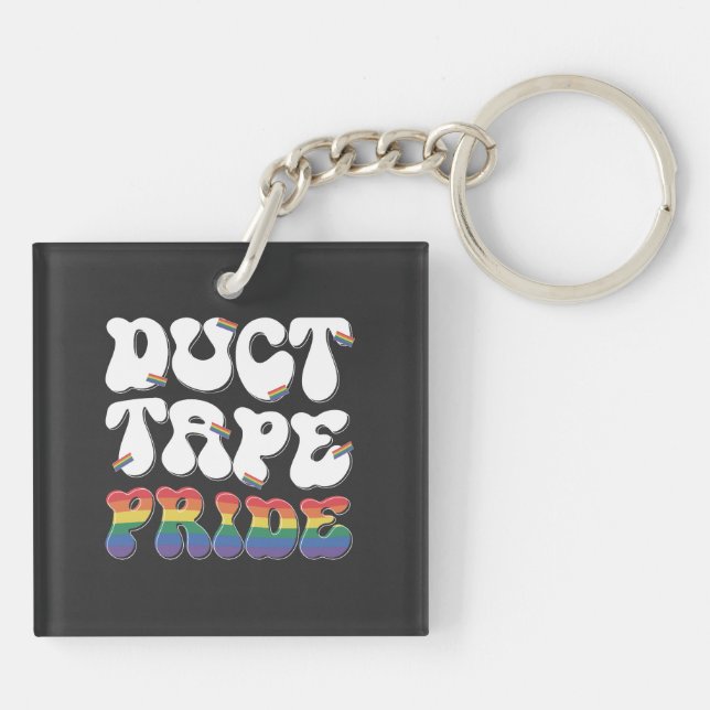 Duct Tape Pride - Nyckelring (Baksidan)